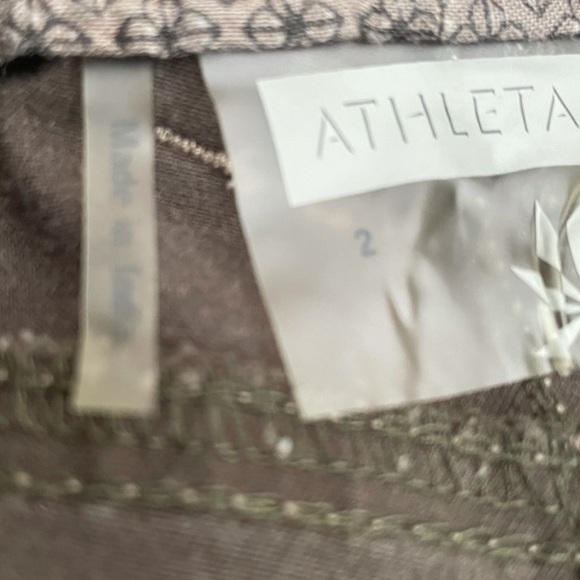 Athleta army green cargo style organic cotton blend utility gorpcore pant size 2 - Picture 9 of 12